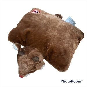 Rudolph the Red Nosed Reindeer Pillow Pet Plush Christmas Brown